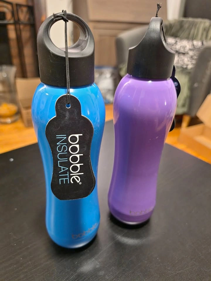 2x Bobble Insulated Stainless Steel Water Bottles