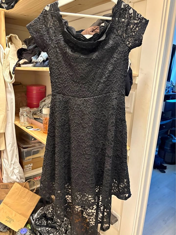 Lace hi Lo dress