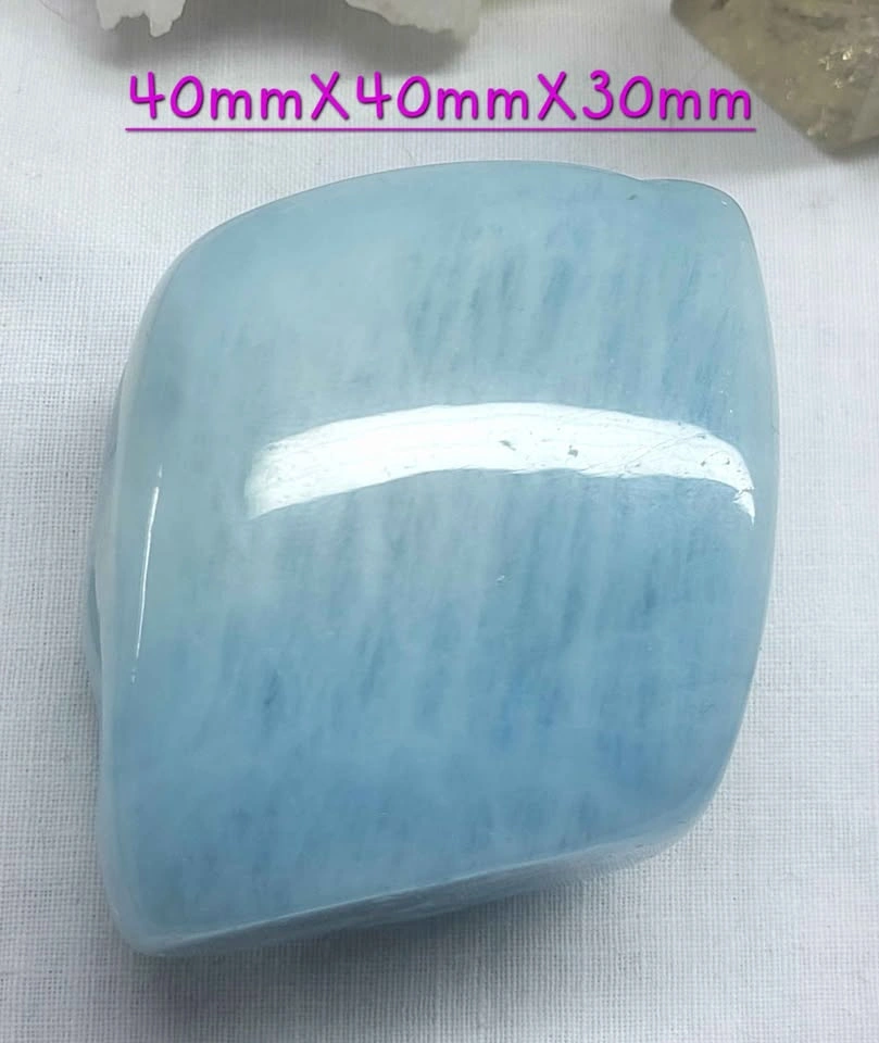 ✨ Glossy Aquamarine Crystal Chunk - photo 2