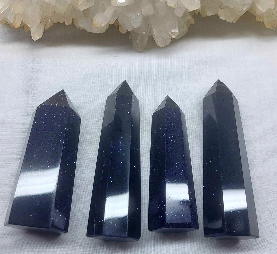 Blue Sandstone 4 Crystal Towers