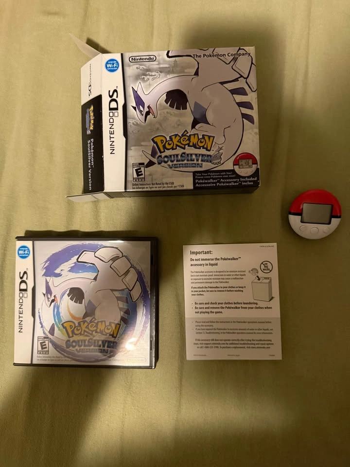 Pokémon Soulsilver CIB Big Box + Pokewalker clip - photo 3