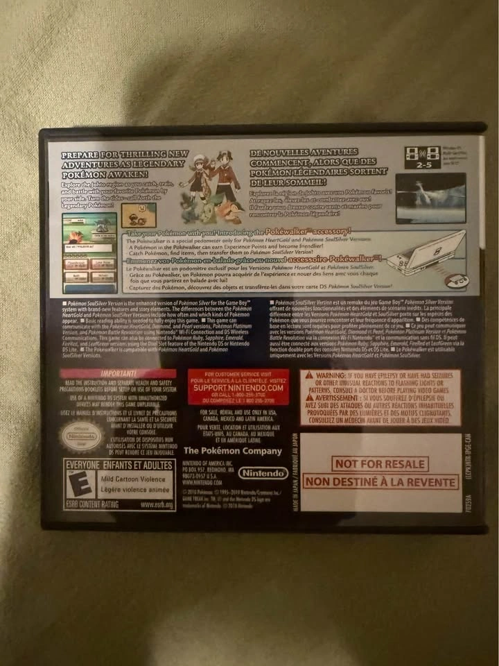 Pokémon Soulsilver CIB Big Box + Pokewalker clip - photo 5