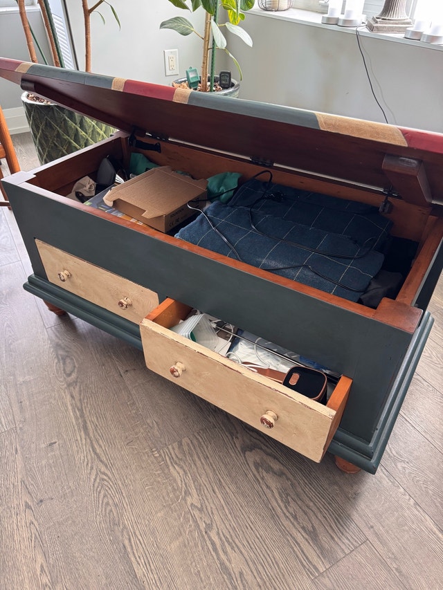 Union Jack Coffee Table / Storage Bench - photo 4