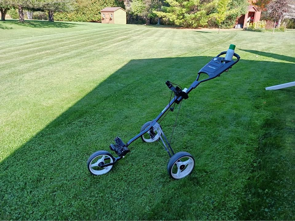 3 wheel golf push cart