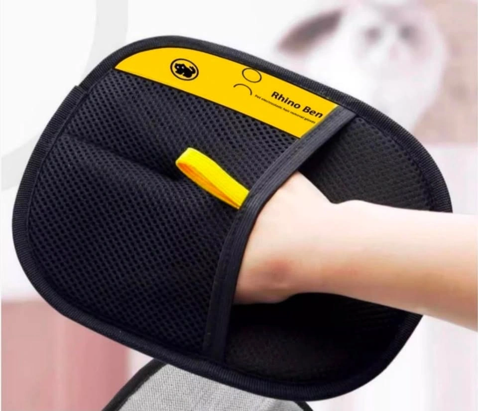 Pet Hair Remover Glove with Mesh Back and Rubber Palm - photo 2