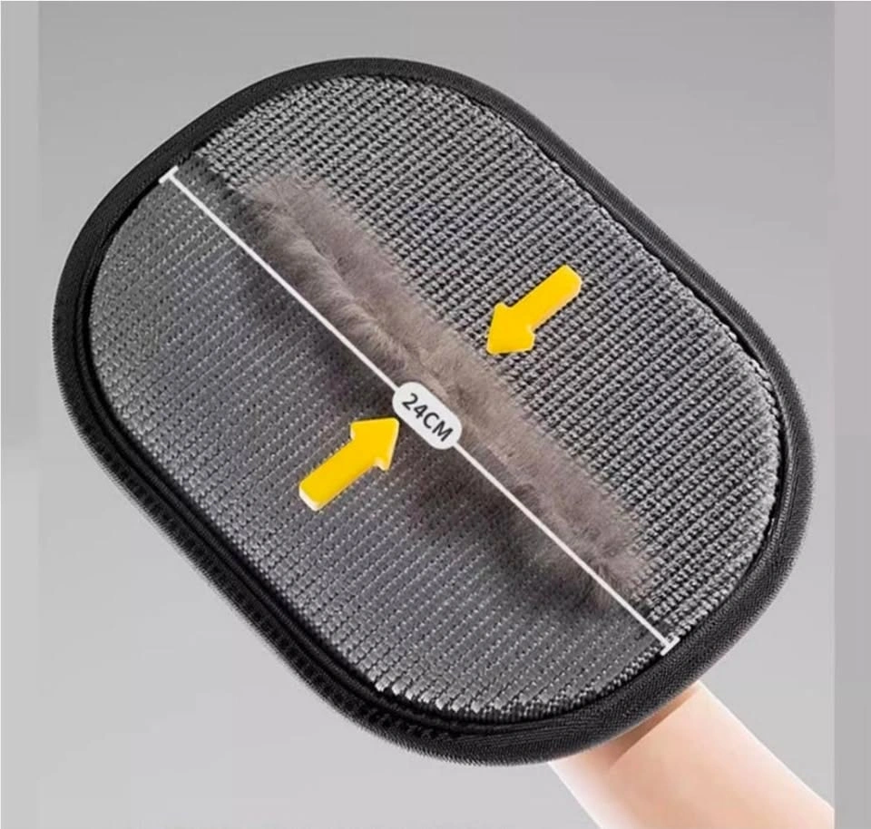Pet Hair Remover Glove with Mesh Back and Rubber Palm - photo 4