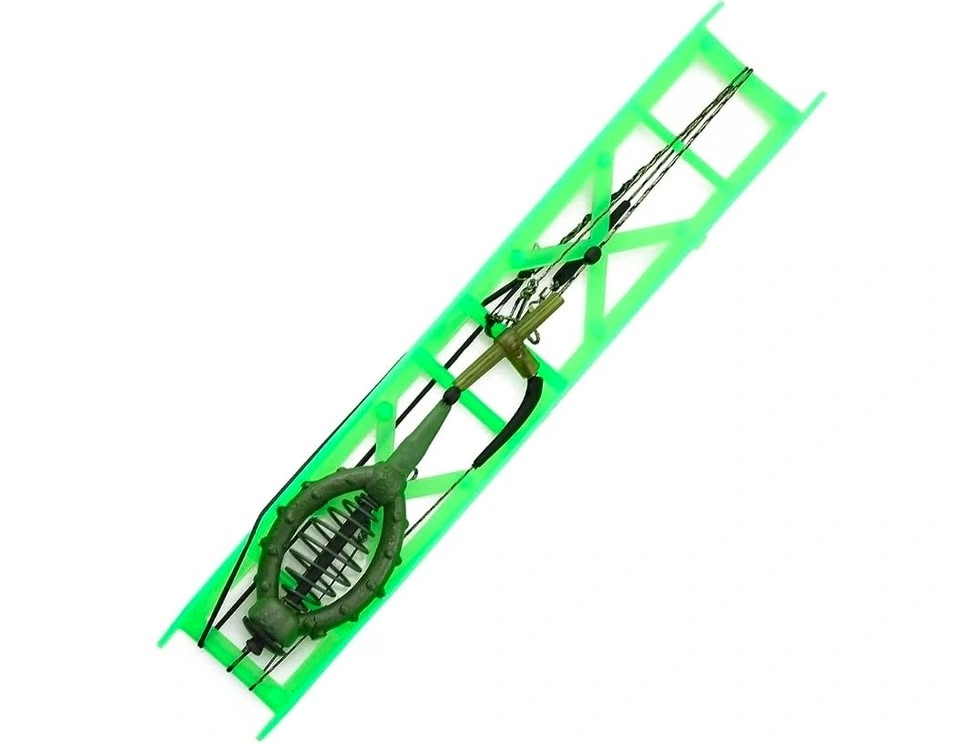 60g Green Fishing Feeder Rig — Bait Cage + Line, Carp/Bottom Set