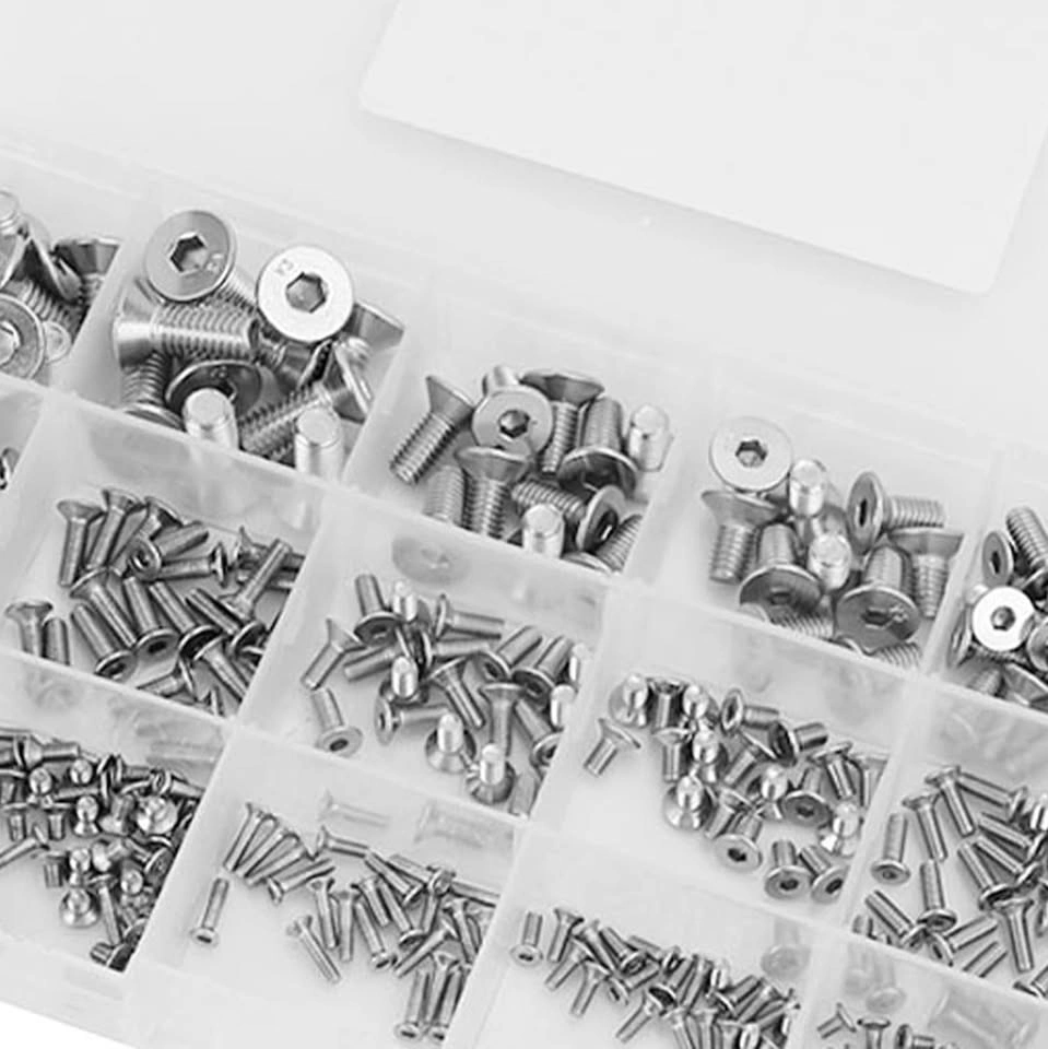 320pc M2-M6 Hex Socket Flat Head Screw Nut Washer Kit - photo 4