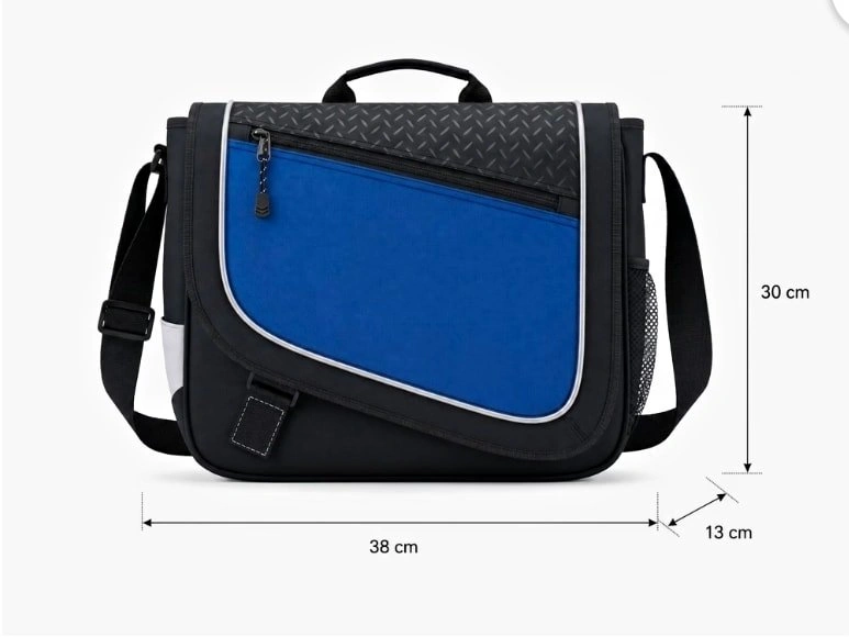 Acro Laptop Messenger Bag 15.6" Blue/Black