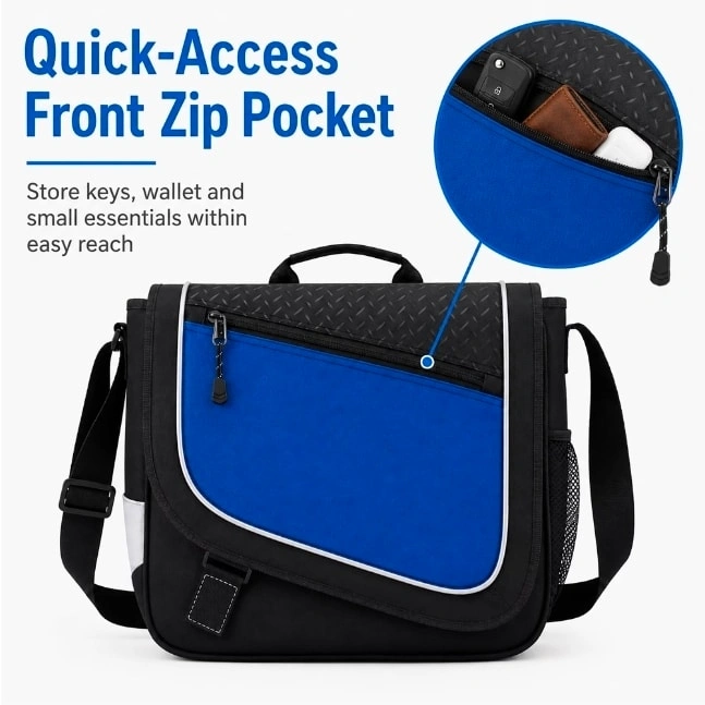 Acro Laptop Messenger Bag 15.6" Blue/Black - photo 5