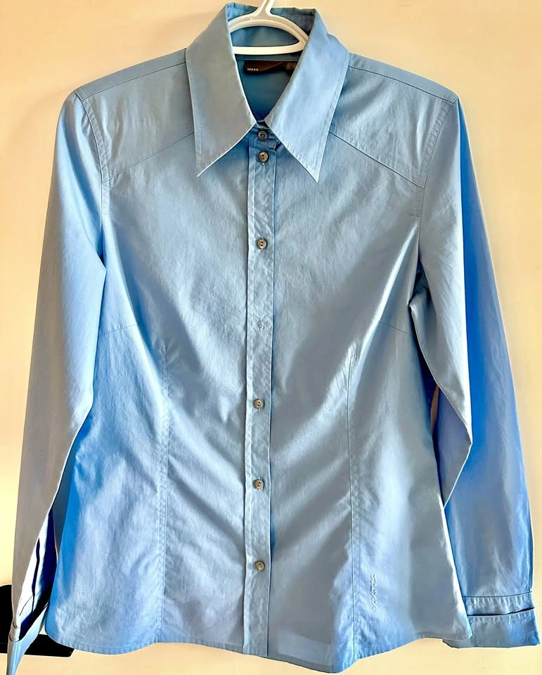 Women Mexx Blue Collared Shirt