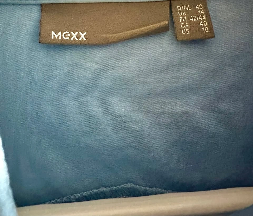 Women Mexx Blue Collared Shirt - photo 3