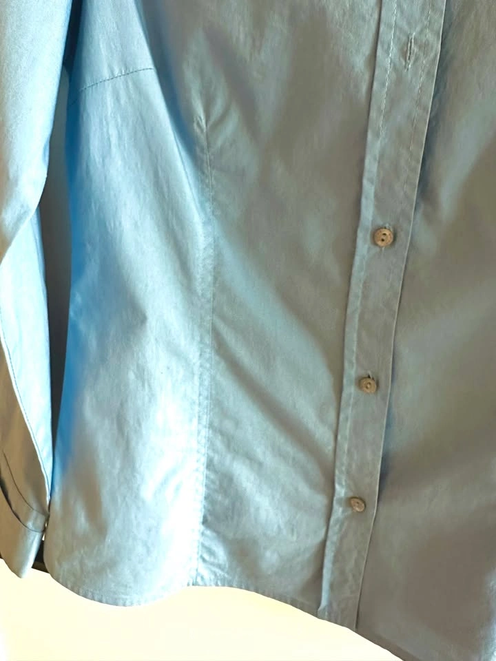 Women Mexx Blue Collared Shirt - photo 5