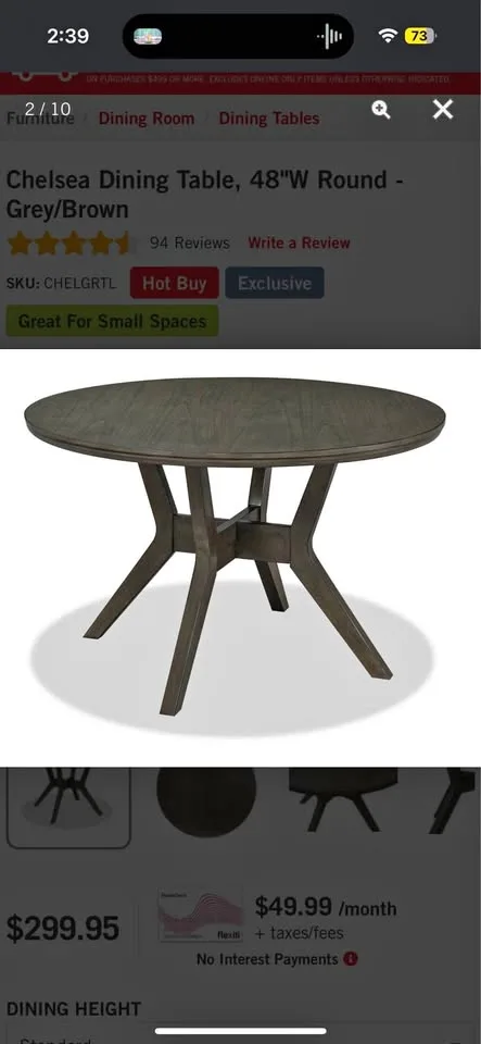 Dining table thumbnail