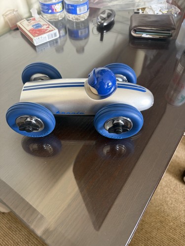 Playforever 2014 Silver & Blue Toy Race Car #86 - photo 2