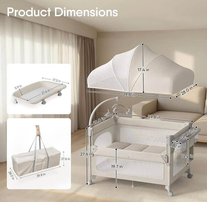 New in Box TinyGlow Baby Bassinet and Play Yard - photo 4