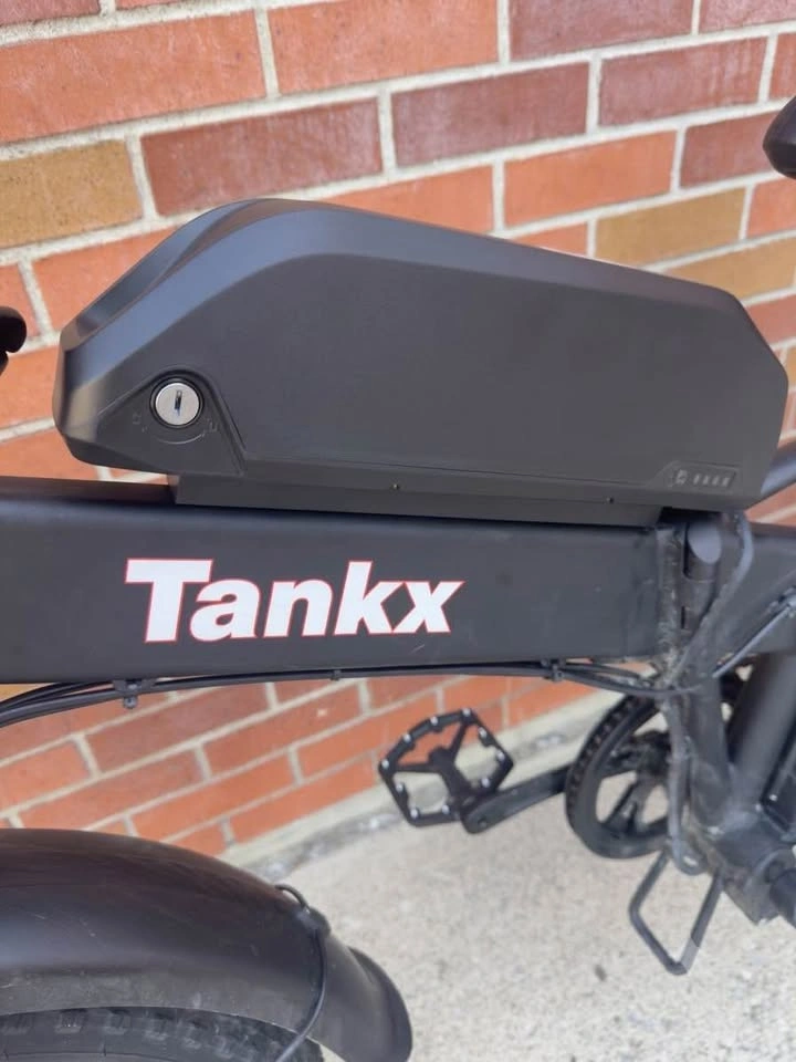 Tankx Dual Battery Fat Tire Folding E-Bike - Like New - photo 3