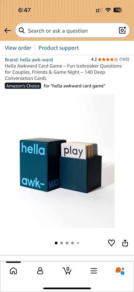 Hella Awkward Card Game – 140 Conversation Cards - photo 2