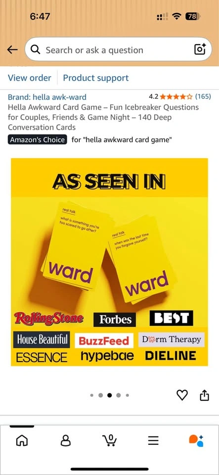 Hella Awkward Card Game – 140 Conversation Cards - photo 3