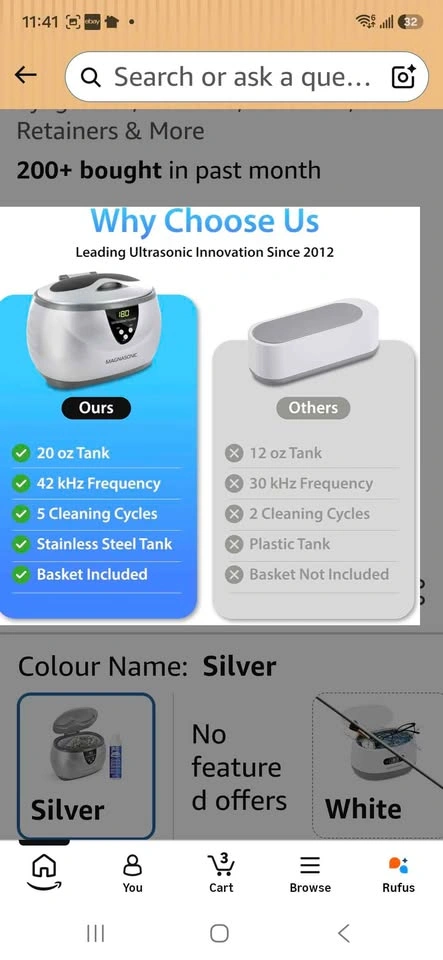 Magnasonic Ultrasonic Jewelry Cleaner - photo 2
