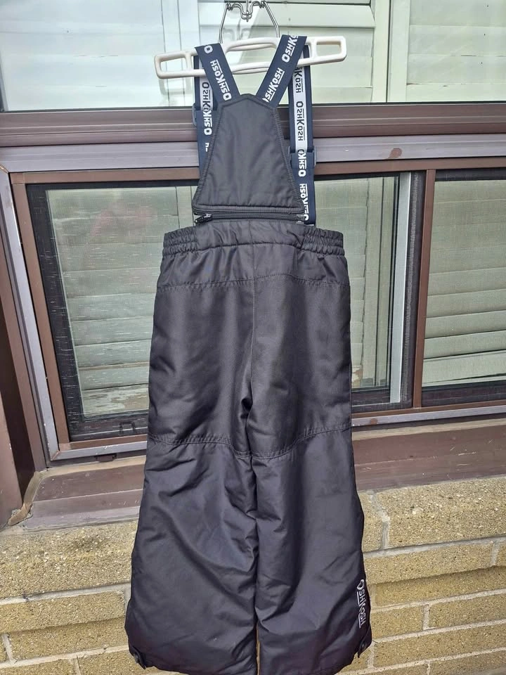 OshKosh B'gosh Black Bib Snow Pants Size 6