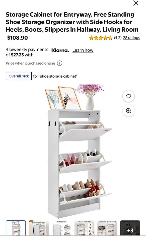 Vevor shoe cabinet