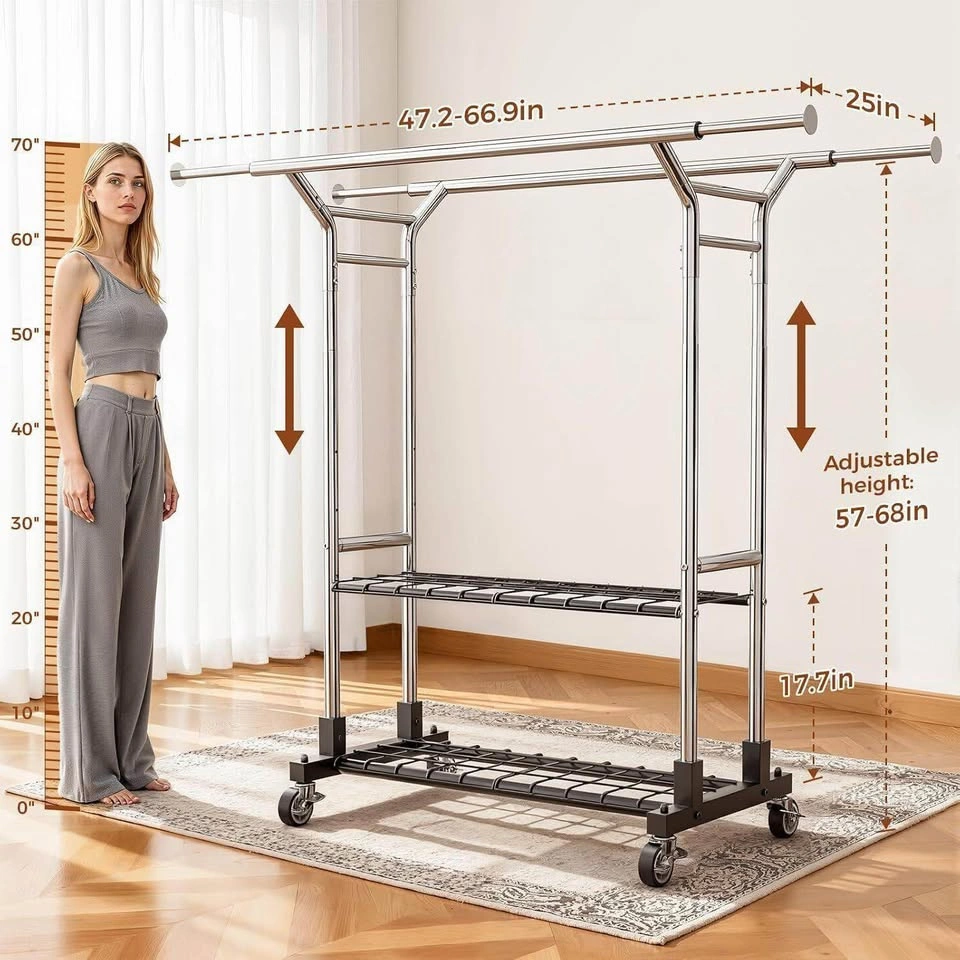 Double Rod Clothing Racks - photo 4