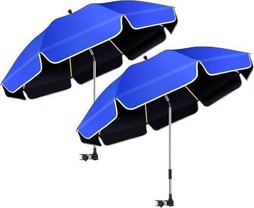 Beach Umbrella w/ Clamp Shade (2 pack) - photo 2