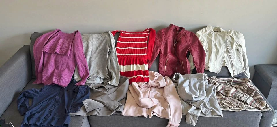 Jacket, hoodies and sweaters