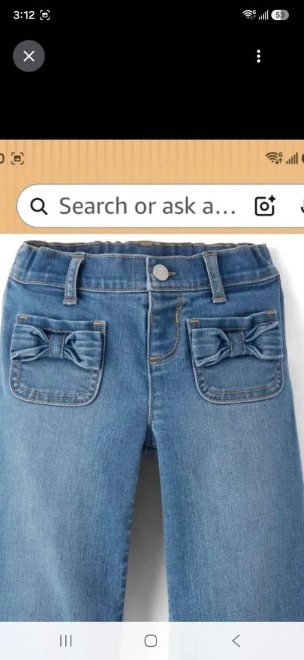Nanette Lepore Girls Bow Pocket FlareJeans