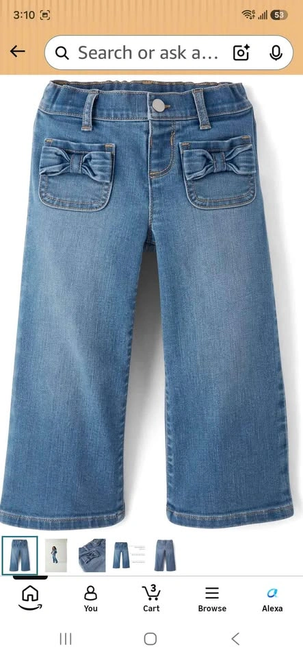 Nanette Lepore Girls Bow Pocket FlareJeans - photo 2
