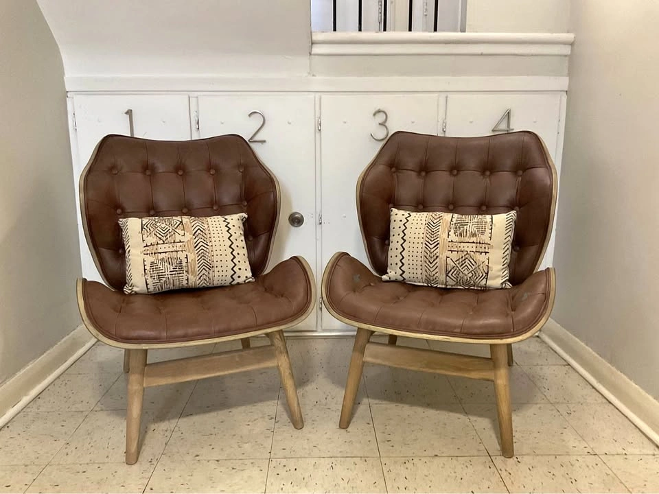 Brown chair set