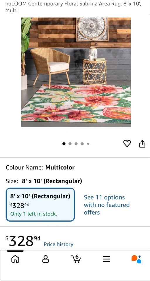 nuLOOM Stephanie Tropical Flamingo Indoor/Outdoor Rug 5x8 - photo 5