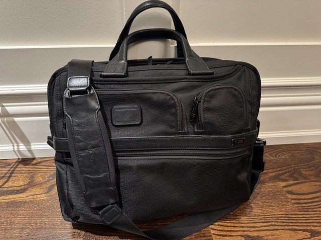 Tumi Alpha Expandable Organizer Laptop Brief Bag