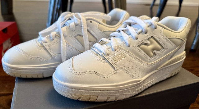 Women’s New Balance 550 White-Beige in Size 7.5 Width B