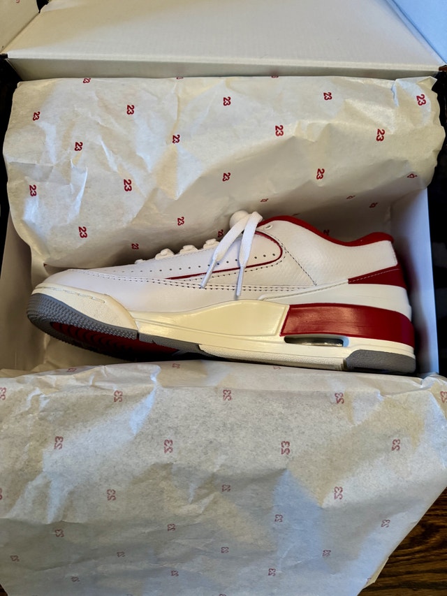Air Jordan 2/3 'White Varsity Red' Size 8 - photo 4