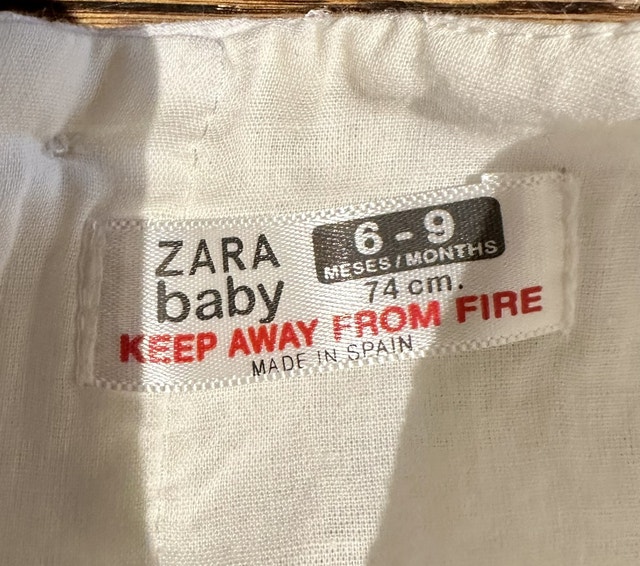Zara Baby Size 6-9 months White Dress New - photo 3
