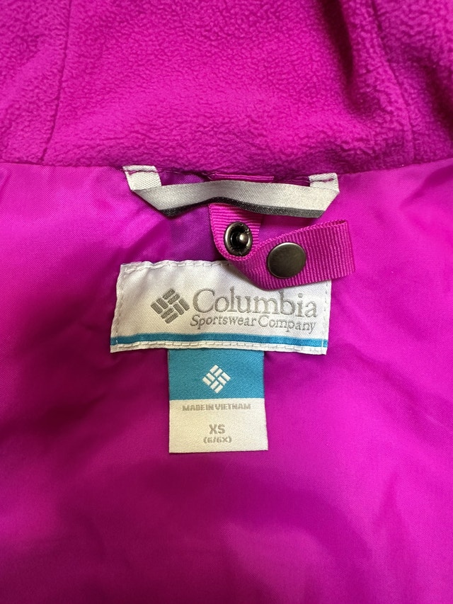 Girls XS Size 6 Columbia Omni Tech 3-way Ski Jacket - photo 5