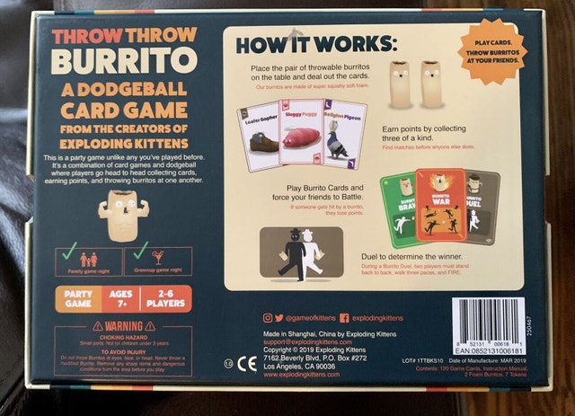 Throw Throw Burrito Kickstarter Edition with Collectible Pin - photo 2