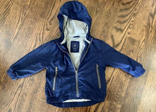 GAP Toddler Size 12-18M Lite Navy Blue Spring Jacket - photo 2