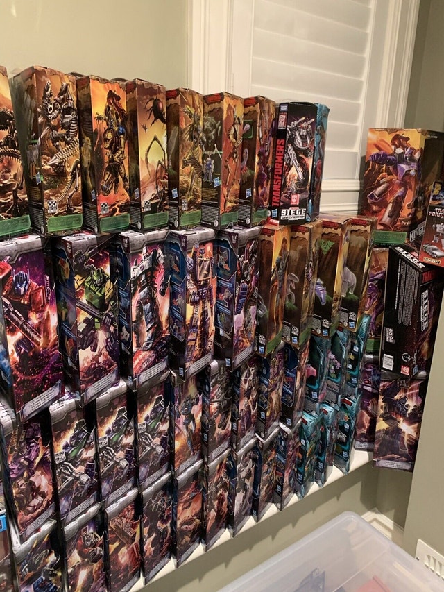 Transformers Siege Earthrise Kingdom Studio TR POTP CW Boxes