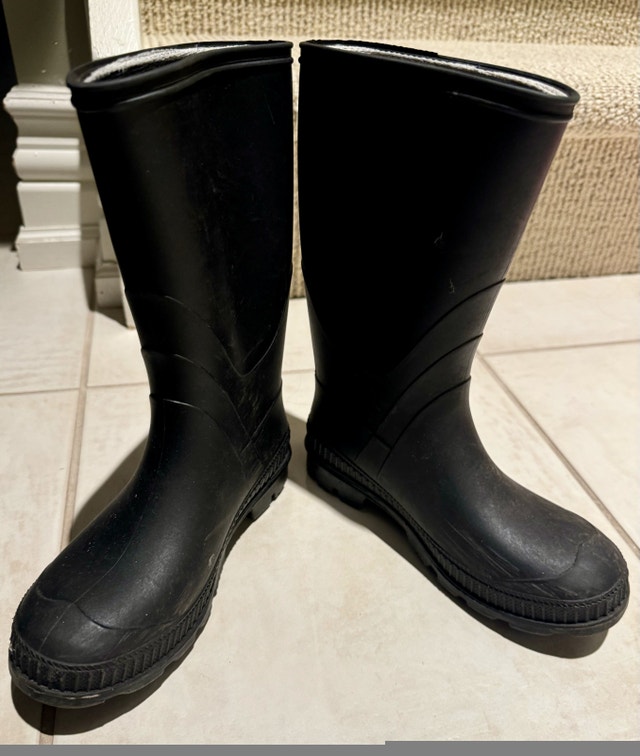Kamik Boys Size 1 Rain Boots Black - photo 2
