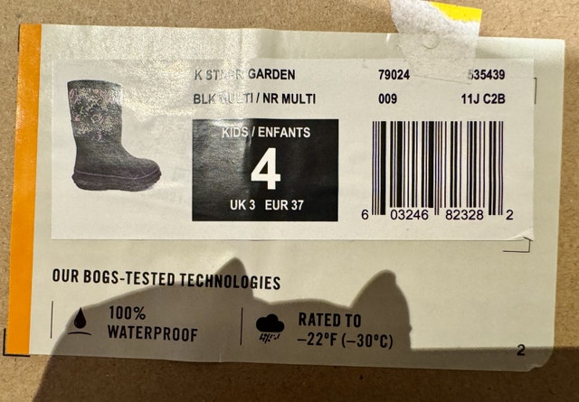 Bogs Stomper BRAND NEW Size 4 Night Garden Winter Boots - photo 4