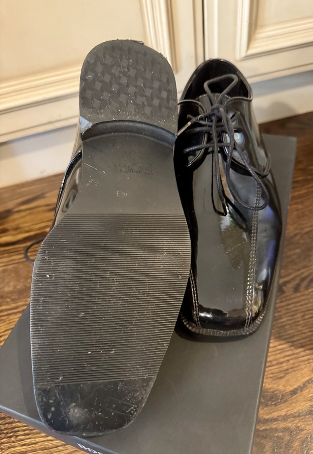 Black Shiny Tuxedo Shoes - photo 3