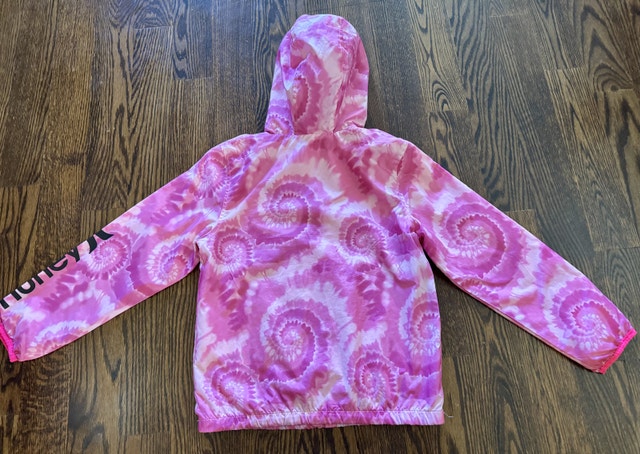 Girls Hurley Jacket - Pink Tie Dye Design Size 8-10 - photo 4