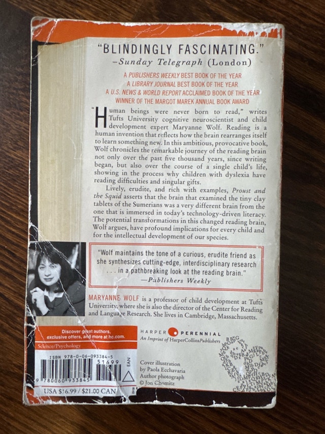 Proust and the Squid by Maryanne Wolf - photo 2