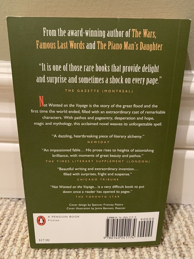 Not Wanted On The Voyage and The Wars Paperback Timothy Findley - photo 2