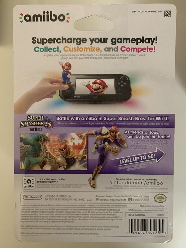 Captain Falcon amiibo Figure by Nintendo - Super Smash Bros. - photo 2