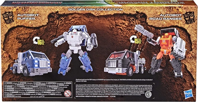 Transformers Kingdom Golden Disk Collection Puffer & Road Ranger