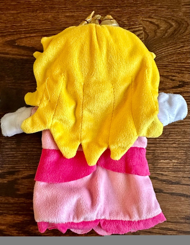 Super Mario Princess Peach 10” Plush Hand Puppet Licensed - photo 2